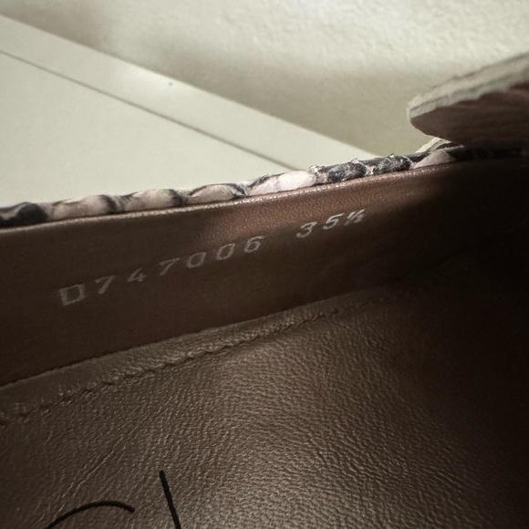 New. AGL Python Animal Print Slip On Loafers in Brown / Cream Size EU 35.5 US 5 - Picture 12 of 12